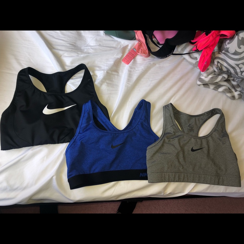 3 Nike sports bras